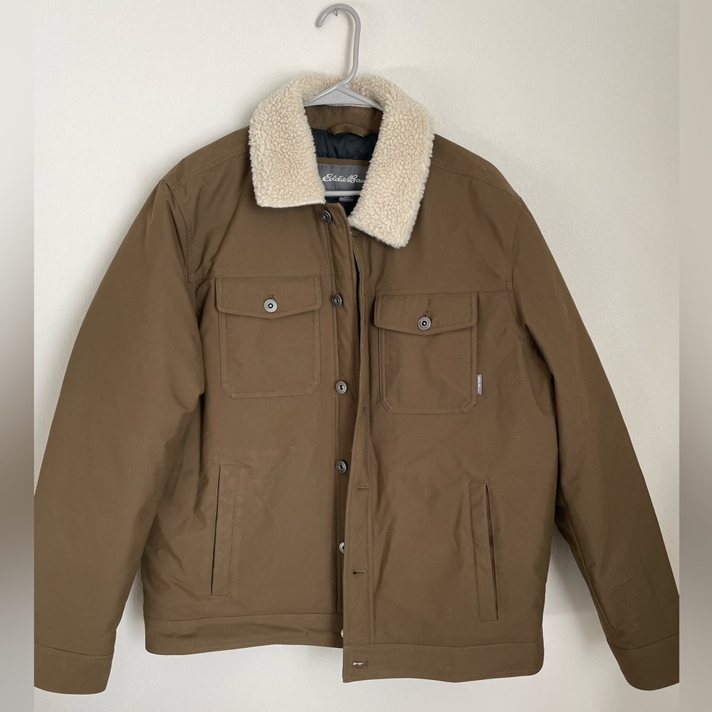 Eddie Bauer winter jacket with sherpa collar